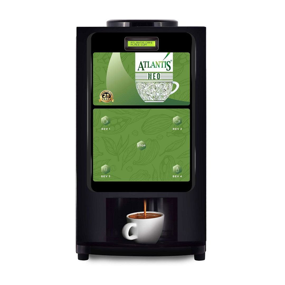 ATLANTIS NEO 3-Lane Tea and Coffee Vending Machine - Dedicated Hot Water