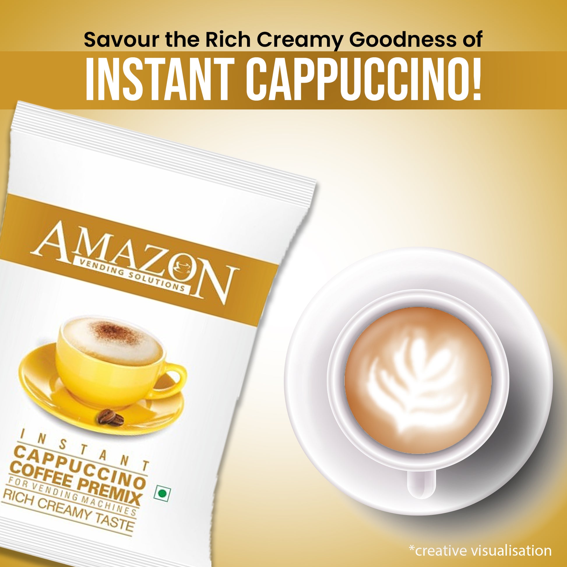 AMAZON Cappuccino 3-in-1 Instant Coffee Premix Powder