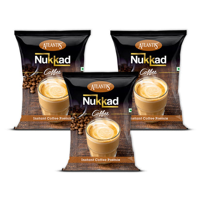 ATLANTIS Nukkad 3-in-1 Coffee Premix| 1kg | designed for Making Coffee in a Vending Machine