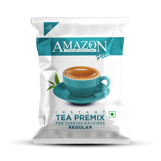 AMAZON Plus Regular 3-in-1 Tea Premix Powder for Vending Machines | 1KG | |No Milk, Sugar Required