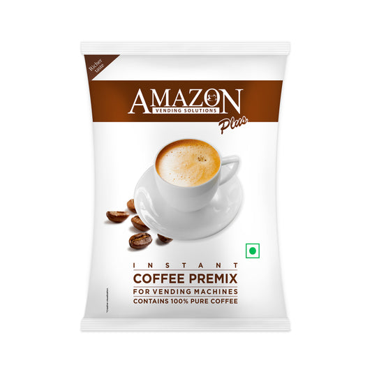 AMAZON Plus 3-in-1 Instant Coffee Premix Powder | Uses in Vending Machine