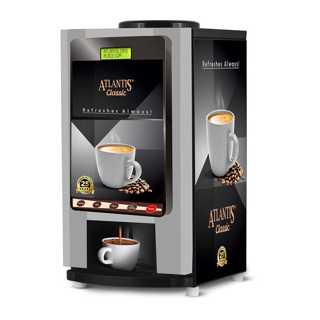 ATLANTIS CLASSIC 2-Lane Tea and Coffee Vending Machine – 2 Ltrs hot Tank