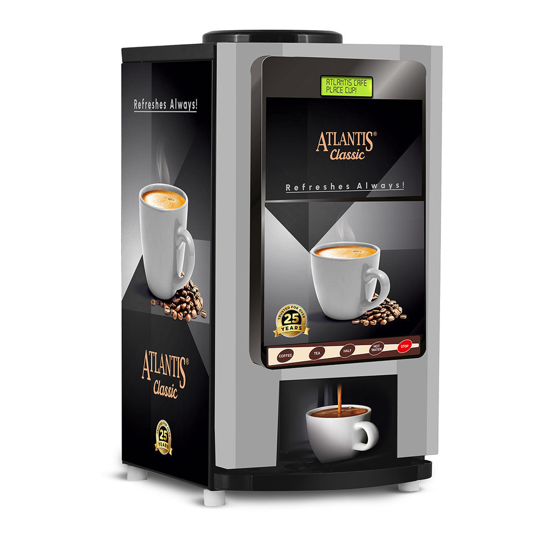 ATLANTIS CLASSIC 2-Lane Tea and Coffee Vending Machine – 2 Ltrs hot Tank