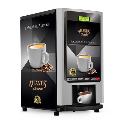 ATLANTIS CLASSIC - 3 Lane Tea and Coffee Vending Machine – 3 Ltrs hot Tank