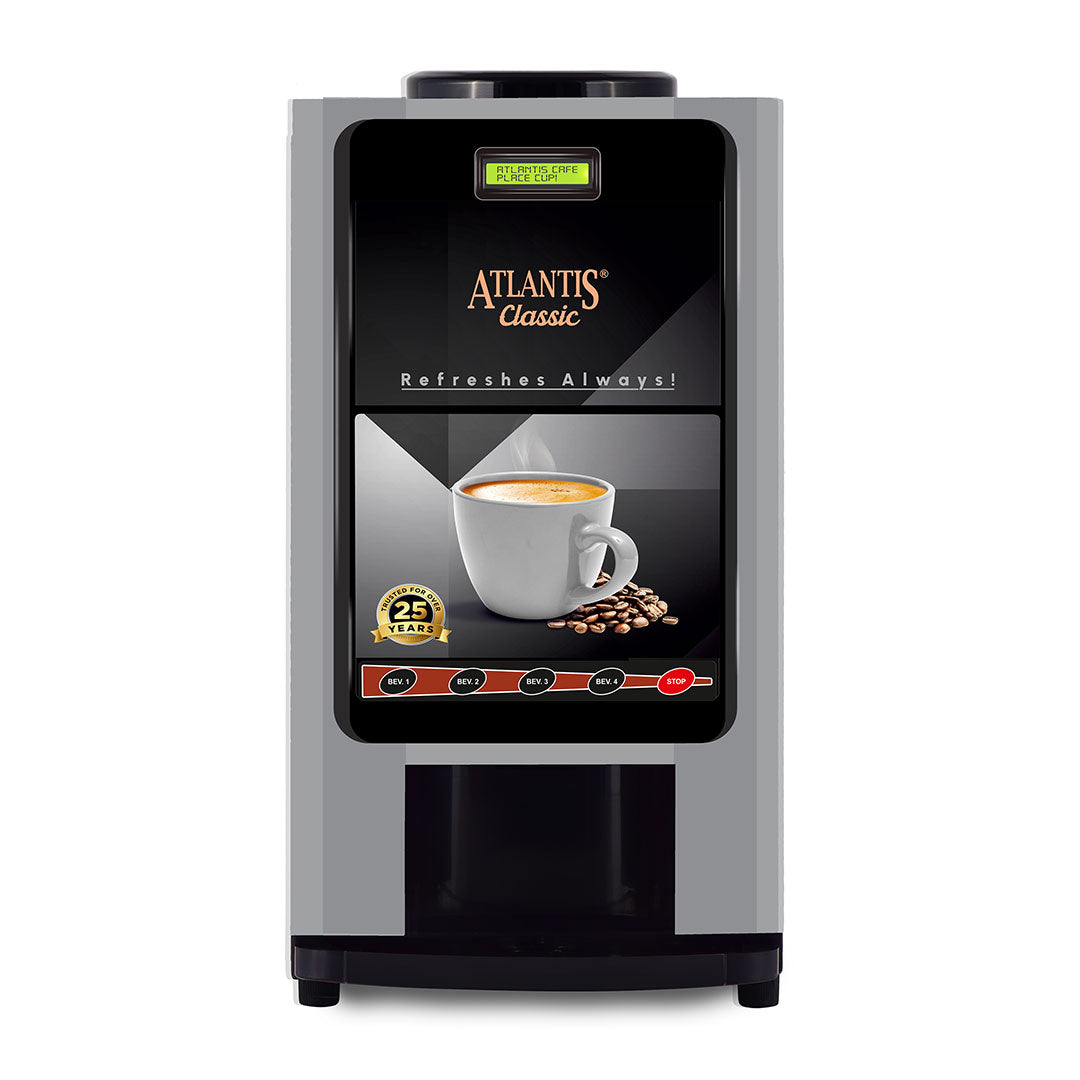 ATLANTIS CLASSIC 4 Lane Tea & Coffee Vending Machine – 3 Ltrs hot Tank