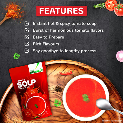 Atlantis InstaCup Hot and Spicy Tomato Soup Powder | 500 gm