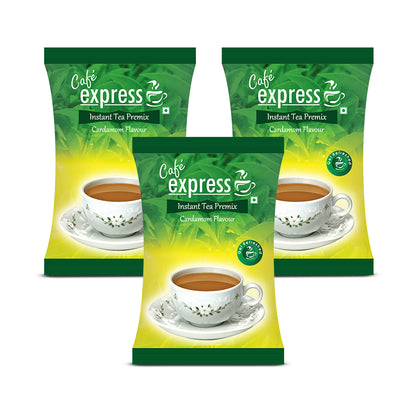 Cafe Express Cardamom 3-in-1 Tea Premix for Vending Machines | 1kg Pack | No Milk, Sugar Required