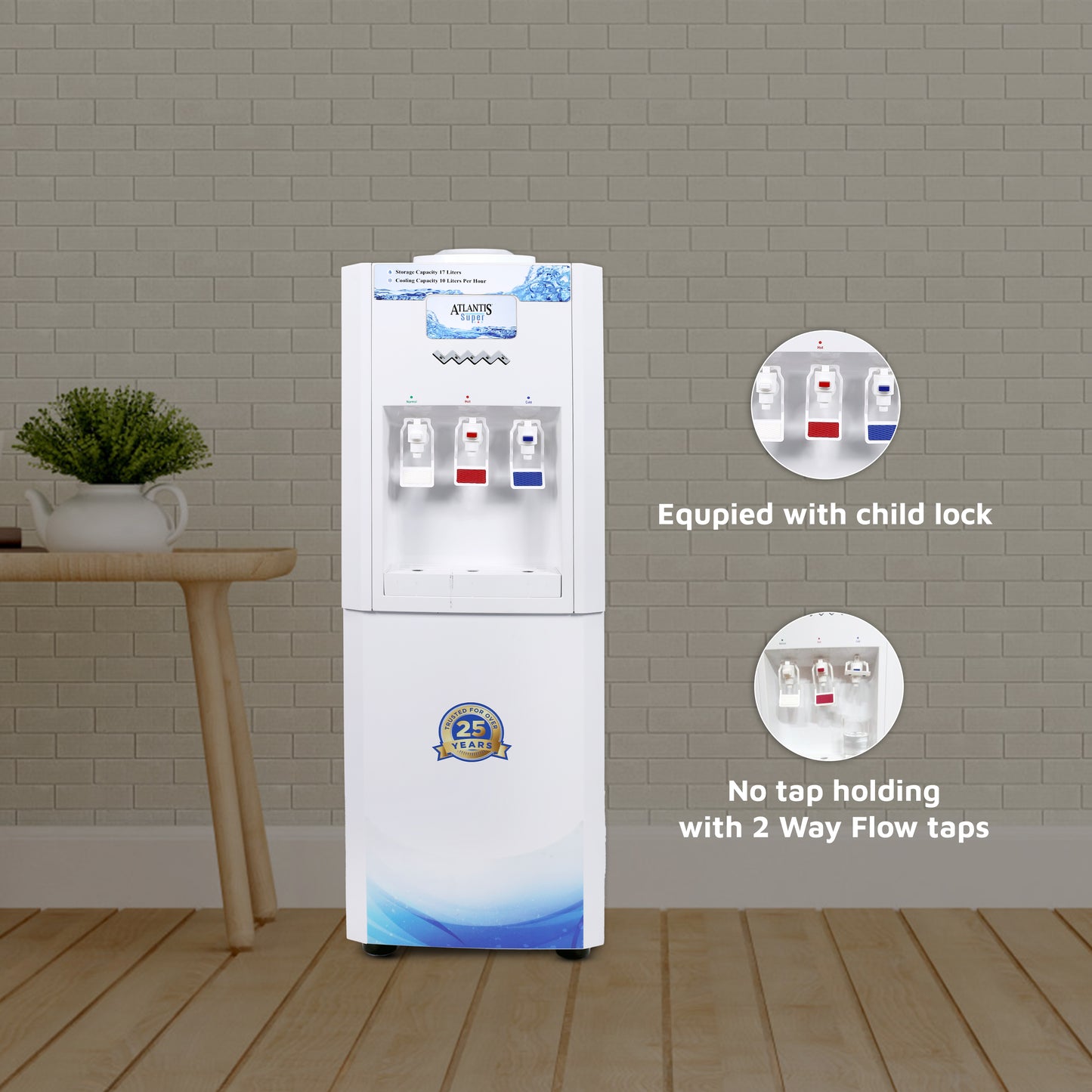 Atlantis SUPER Water Dispenser | Hot, Cold and Normal Water Dispenser