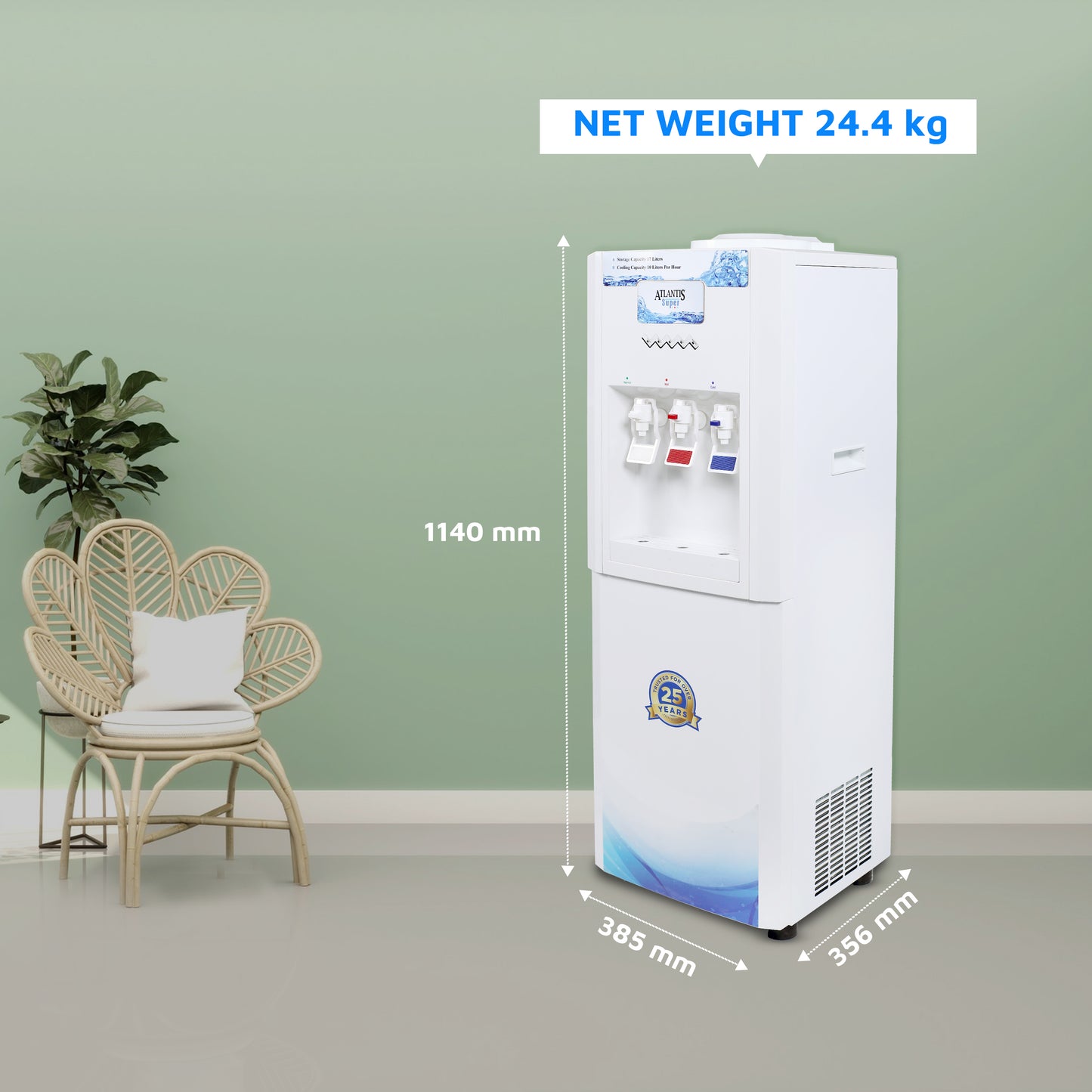 Atlantis SUPER Water Dispenser | Hot, Cold and Normal Water Dispenser