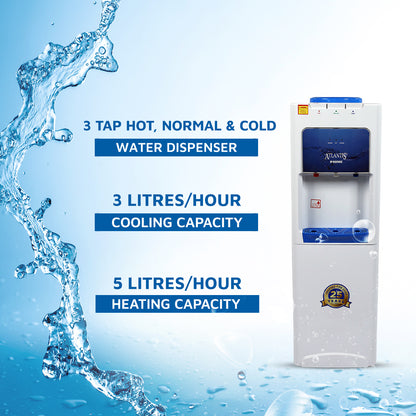 Atlantis Prime Normal, Hot and Cold Water Dispenser Floor Standing