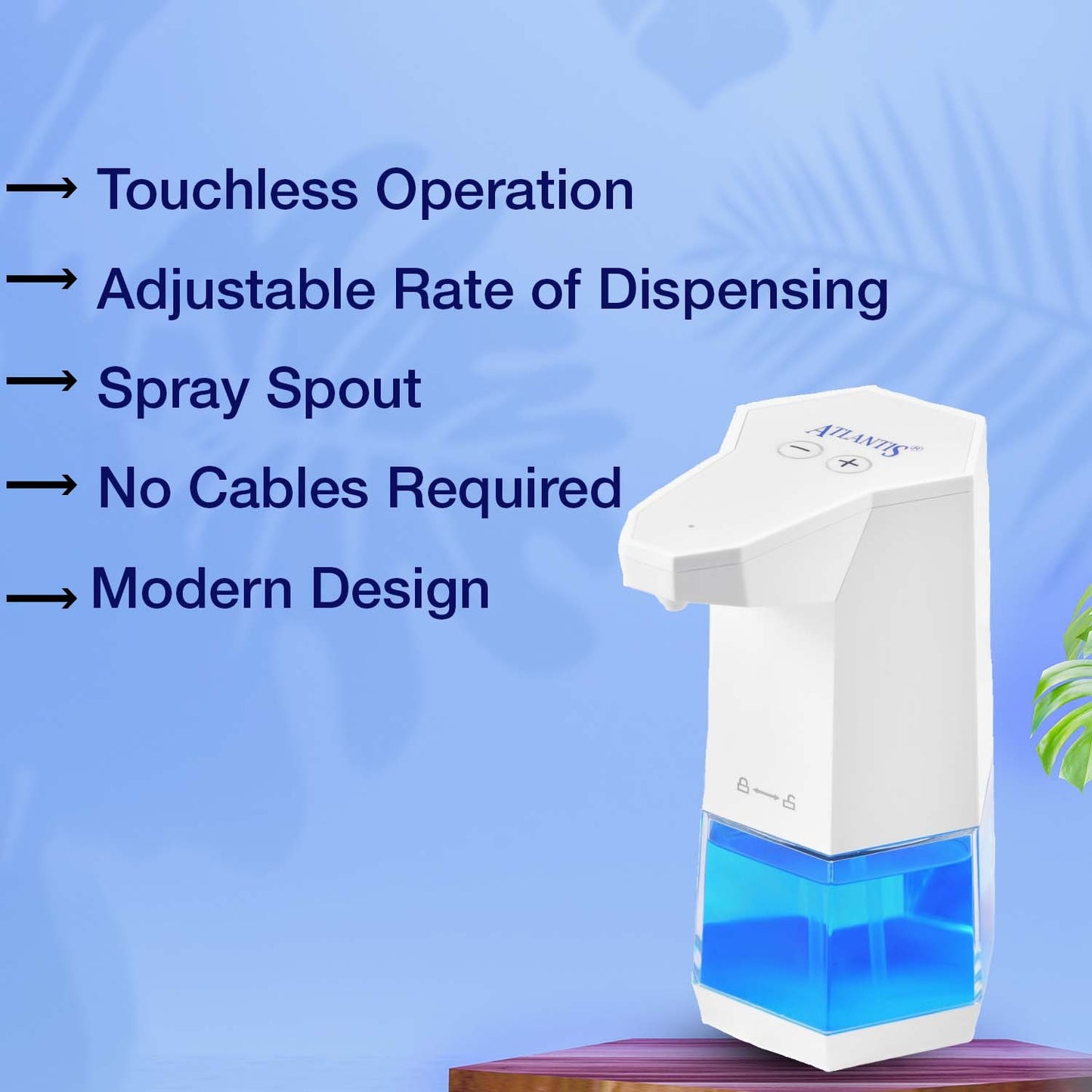 Atlantis Touchless Automatic Sanitizer Dispenser with Spray Spout – 360 ml – Don’t use soap