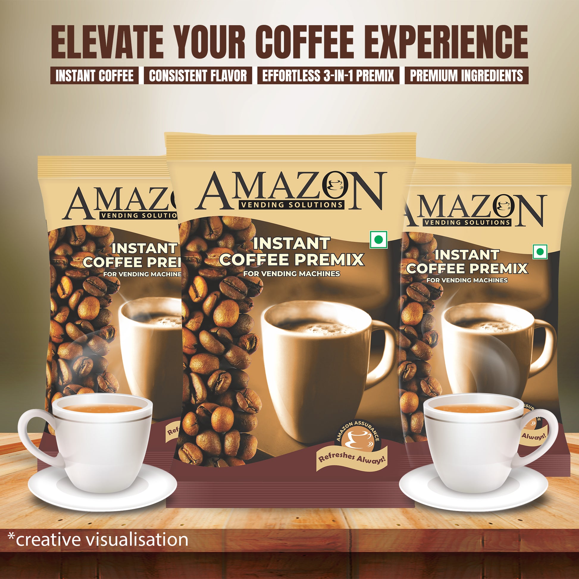 AMAZON Premium 3-in-1  Coffee Premix Powder 