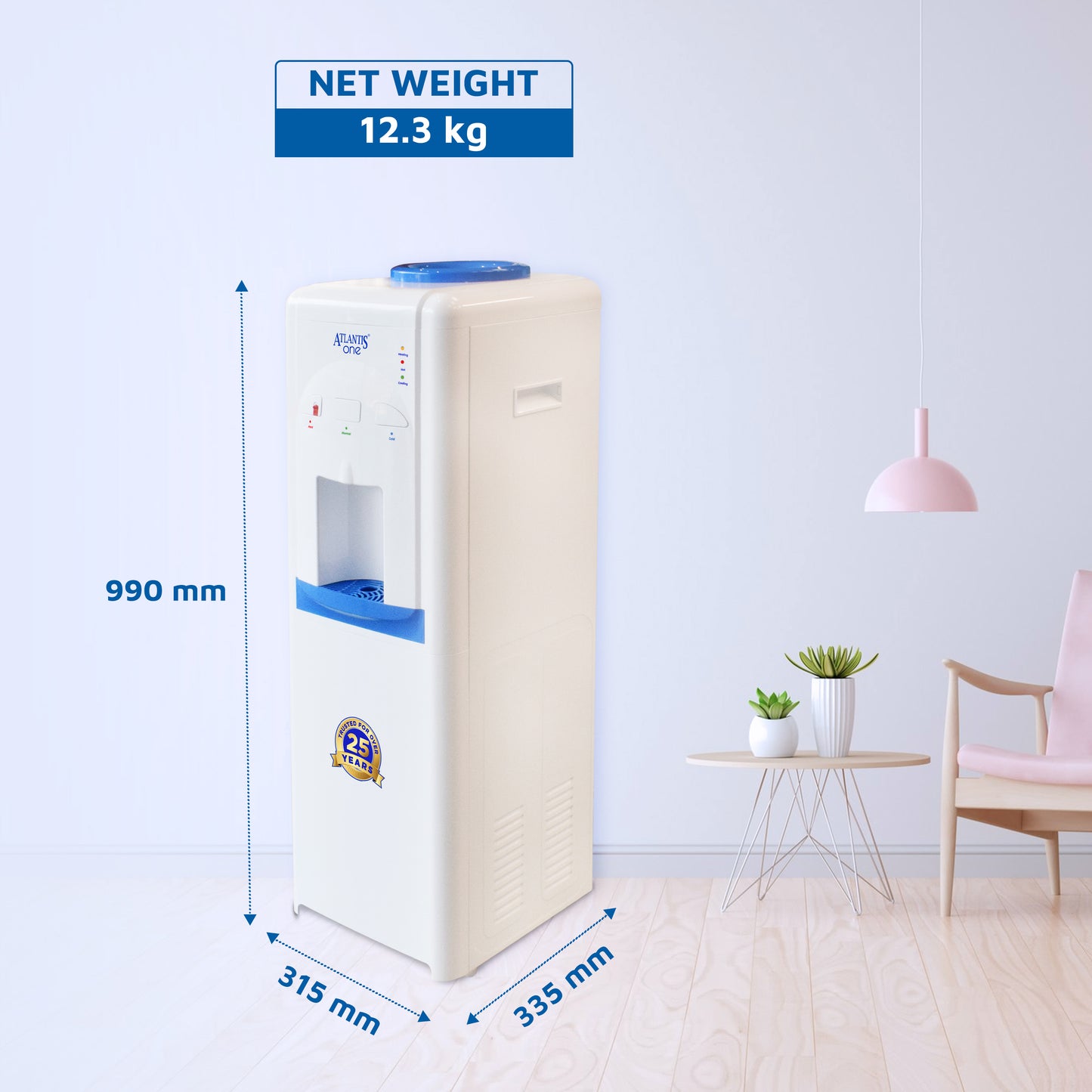 Atlantis ONE Floor Standing Water Dispenser | Hot, Cold and Normal Water Dispenser