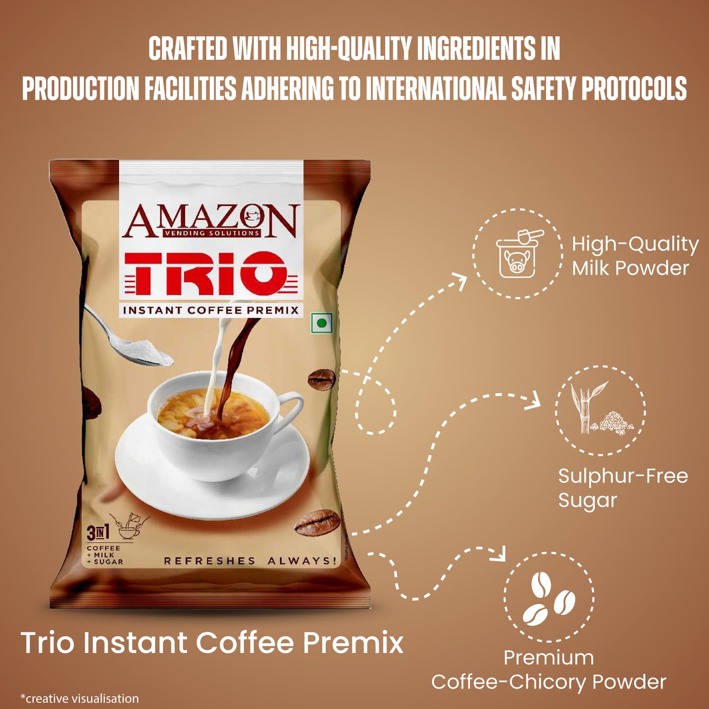 AMAZON Trio 3-in-1 Instant Coffee Premix